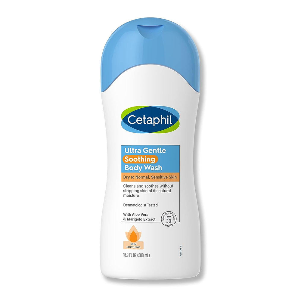 Cetaphil Ultra Gentle Soothing Body Wash for Sensitive and Dry Skin, 16.9 Oz
